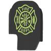 NDZ Performance Slide Cover Back Plate for Sig P365 P365X P365 XL P365 X Macro 9mm .380, Black Aluminum with Light Green Laser Engraved Patriotic Images - Fire Department Emblem view 1