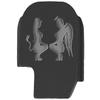NDZ Performance Slide Cover Back Plate for Sig P365 P365X P365 XL P365 X Macro 9mm .380, Black Aluminum with Silver Laser Engraved Popular Images - Naughty and Nice Girls view 1