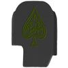 NDZ Performance Slide Cover Back Plate for Sig P365 P365X P365 XL P365 X Macro 9mm .380, Black Aluminum with Olive Drab Green Laser Engraved Popular Images - Ace of Spades view 1