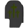 NDZ Performance Slide Cover Back Plate for Sig P365 P365X P365 XL P365 X Macro 9mm .380, Black Aluminum with Olive Drab Green Laser Engraved Spiritual Images - 3 Crosses view 1