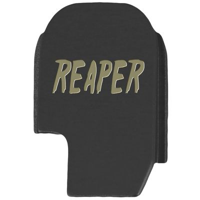NDZ Performance Slide Cover Back Plate for Sig P365 P365X P365 XL P365 X Macro 9mm .380, Black Aluminum with Flat Dark Earth Laser Engraved Skull Images - Reaper Text