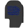 NDZ Performance Slide Cover Back Plate for Sig P365 P365X P365 XL P365 X Macro 9mm .380, Black Aluminum with Silver Laser Engraved US Flag Patriotic Images - Distressed Flag view 1
