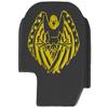 NDZ Performance Slide Cover Back Plate for Sig P365 P365X P365 XL P365 X Macro 9mm .380, Black Aluminum with Light Gold Laser Engraved Trending Images - USA Flag Eagle view 1