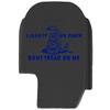 NDZ Performance Slide Cover Back Plate for Sig P365 P365X P365 XL P365 X Macro 9mm .380, Black Aluminum with Dark Blue Laser Engraved Patriotic Images - Don't Tread On Me Liberty and Death view 1