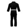 TRUESAGA - Regular Taekwondo Gi Pull Over Uniform 8 Oz Cotton-Poly Light Weight Plain No Logo (Black, 0) view 3