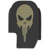 NDZ Performance Slide Cover Back Plate for Sig P365 P365X P365 XL P365 X Macro 9mm .380, Black Aluminum with Flat Dark Earth Laser Engraved Skull Images - NDZ Skull 1 view 1