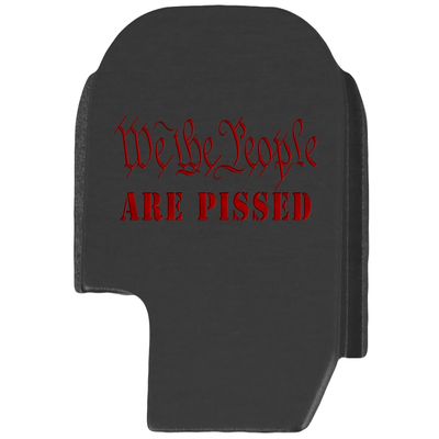 NDZ Performance Slide Cover Back Plate for Sig P365 P365X P365 XL P365 X Macro 9mm .380, Black Aluminum with Red Laser Engraved Trending Images - We The People are Pissed