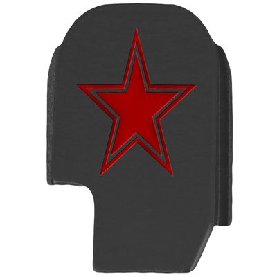 NDZ Performance Slide Cover Back Plate for Sig P365 P365X P365 XL P365 X Macro 9mm .380, Black Aluminum with Red Laser Engraved Popular Images - Dallas Star
