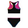 Under Armour Girls' Two Piece Bikini Swimsuit, UPF 50+ Sun Protection, Quick Drying Bathing Suit, Black Midkini, 10 view 2