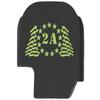 NDZ Performance Slide Cover Back Plate for Sig P365 P365X P365 XL P365 X Macro 9mm .380, Black Aluminum with Light Green Laser Engraved Patriotic Images - 2nd Amendment 13 Stars Flag view 1