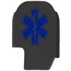 NDZ Performance Slide Cover Back Plate for Sig P365 P365X P365 XL P365 X Macro 9mm .380, Black Aluminum with Dark Blue Laser Engraved Patriotic Images - EMS Star view 1
