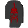 NDZ Performance Slide Cover Back Plate for Sig P365 P365X P365 XL P365 X Macro 9mm .380, Black Aluminum with Red Laser Engraved Trending Images - Spartan Skull Helmet view 1
