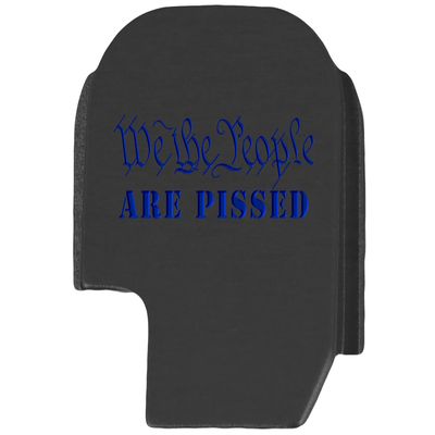 NDZ Performance Slide Cover Back Plate for Sig P365 P365X P365 XL P365 X Macro 9mm .380, Black Aluminum with Dark Blue Laser Engraved Trending Images - We The People are Pissed
