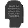 NDZ Performance Slide Cover Back Plate for Sig P365 P365X P365 XL P365 X Macro 9mm .380, Black Aluminum with Silver Laser Engraved Spiritual Images - Bible Psalm 144:1 view 1