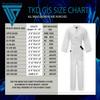 TRUESAGA - Regular Taekwondo Gi Pull Over Uniform 8 Oz Cotton-Poly Light Weight Plain No Logo (White With Black Trim, 00) view 2