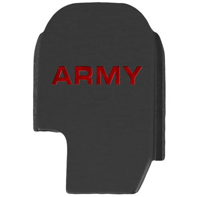 NDZ Performance Slide Cover Back Plate for Sig P365 P365X P365 XL P365 X Macro 9mm .380, Black Aluminum with Red Laser Engraved Patriotic Images - Army Text