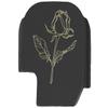 NDZ Performance Slide Cover Back Plate for Sig P365 P365X P365 XL P365 X Macro 9mm .380, Black Aluminum with Flat Dark Earth Laser Engraved Nature Images - Rose Flower view 1