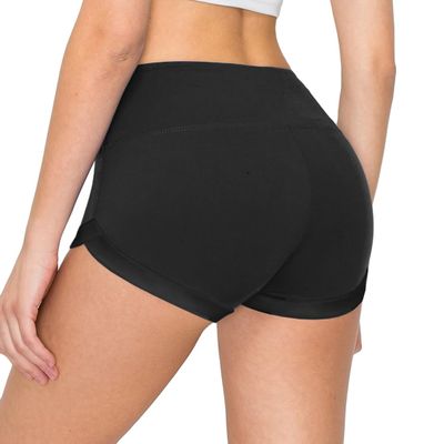ALWAYS Women's Super Soft Casual Yoga Workout Shorts with Hem Black S