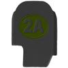NDZ Performance Slide Cover Back Plate for Sig P365 P365X P365 XL P365 X Macro 9mm .380, Black Aluminum with Olive Drab Green Laser Engraved Patriotic Images - 2A Second Amendment Emblem view 1