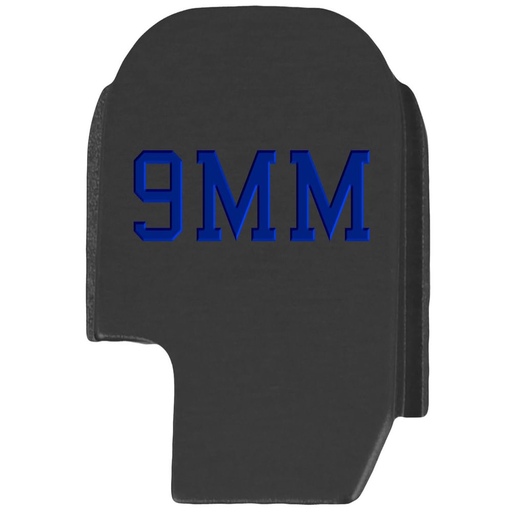 NDZ Performance Slide Cover Back Plate for Sig P365 P365X P365 XL P365 X Macro 9mm .380, Black Aluminum with Dark Blue Laser Engraved Popular Images - 9MM Caliber