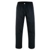 TRUESAGA - Solid Color Regular Karate Pants 8 Oz Cotton-Poly Light Weight Unisex (Black, 00) view 1