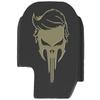 NDZ Performance Slide Cover Back Plate for Sig P365 P365X P365 XL P365 X Macro 9mm .380, Black Aluminum with Flat Dark Earth Laser Engraved Skull Images - Trump Skull view 1