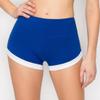 ALWAYS Women's Super Soft Casual Yoga Workout Shorts with Hem RoyalBlue White S view 3
