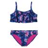 Under Armour Girls' Two Piece Bikini Swimsuit, UPF 50+ Sun Protection, Quick Drying Bathing Suit, Photon Blue Dye, 7 view 1
