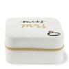 kate spade new york Small Travel Jewelry Case, White Wedding Jewelry Box to Organize Rings, Necklaces, Earrings, Miss to Mrs view 2