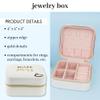 kate spade new york Small Travel Jewelry Case, White Wedding Jewelry Box to Organize Rings, Necklaces, Earrings, Miss to Mrs view 4