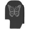 NDZ Performance Slide Cover Back Plate for Sig P365 P365X P365 XL P365 X Macro 9mm .380, Black Aluminum with Silver Laser Engraved Nature Images - Butterfly view 1