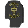 NDZ Performance Slide Cover Back Plate for Sig P365 P365X P365 XL P365 X Macro 9mm .380, Black Aluminum with Light Gold Laser Engraved Spiritual Images - Veritas Aequitas Saints view 1