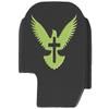 NDZ Performance Slide Cover Back Plate for Sig P365 P365X P365 XL P365 X Macro 9mm .380, Black Aluminum with Light Green Laser Engraved Spiritual Images - Bible Dove Cross view 1