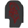 NDZ Performance Slide Cover Back Plate for Sig P365 P365X P365 XL P365 X Macro 9mm .380, Black Aluminum with Red Laser Engraved Skull Images - Grim Reaper 2 view 1