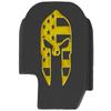 NDZ Performance Slide Cover Back Plate for Sig P365 P365X P365 XL P365 X Macro 9mm .380, Black Aluminum with Light Gold Laser Engraved Patriotic Images - Spartan Helmet Us Flag view 1