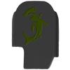 NDZ Performance Slide Cover Back Plate for Sig P365 P365X P365 XL P365 X Macro 9mm .380, Black Aluminum with Olive Drab Green Laser Engraved Trending Images - Hammerhead Shark view 1
