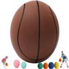 IVMqclicc Silent Basketball, Quiet Basketball Dribbling Indoor, The Handleshh Silent Basketball, Hushhandle Silent Foam Basketball, Mute Basketball,high-Resilience,Safe, Soft (No.7/9.4in, Brown) view 1