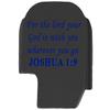 NDZ Performance Slide Cover Back Plate for Sig P365 P365X P365 XL P365 X Macro 9mm .380, Black Aluminum with Dark Blue Laser Engraved Spiritual Images - Bible Joshua 1:9 view 1