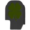 NDZ Performance Slide Cover Back Plate for Sig P365 P365X P365 XL P365 X Macro 9mm .380, Black Aluminum with Olive Drab Green Laser Engraved Popular Images - 4 Leaf Clover view 1