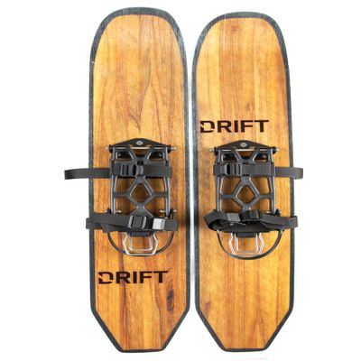 DRIFT Snow Boards 35-Inch Ski Board with Nylon Climbing Skin - Uphill Performance Snow Shoes for Cross Country Skiing Perfect Snowboards for All Snow Mountain Adventure - Oxygen
