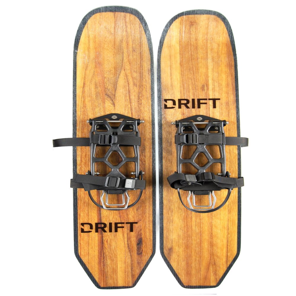 DRIFT Snow Boards 35-Inch Ski Board with Nylon Climbing Skin - Uphill Performance Snow Shoes for Cross Country Skiing  Perfect Snowboards for All Snow Mountain Adventure - Oxygen