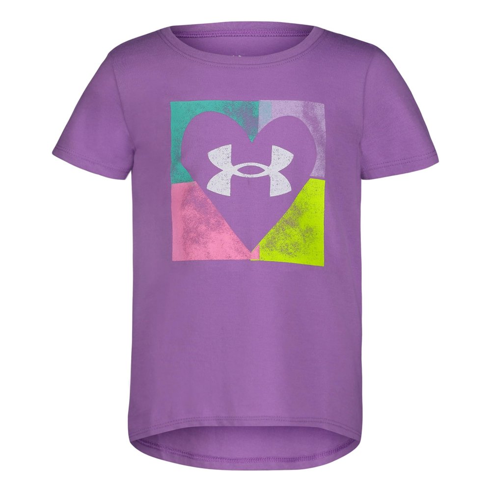 UA Quad Heart Logo SS, Provence Purple Heart, 4