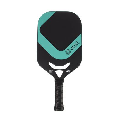 Edgeless Lightweight Pickleball Paddle - Voxl Whip | Aerodynamic Channel, Edgeless Design, Carbon Fiber, 13mm Core, Vox-Grit Spin Surface, Premium Racquet (Black Minimal)