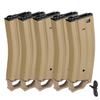 GoldenBall-Sentinel Gears 330 Rounds M4 / M16 High Cap Airsoft AEG Magazine w/Pull Tab - TAN (5 Pack) view 1