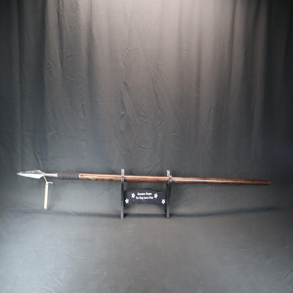 Real Handmade 68" High Carbon Steel Spear, 100% Battle Ready Sharp, Quench Harden Tip, Makers Mark, Viking Spear, Samurai Spear, Tactical Short Spear
