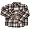 AIRNINE Men's Heavy Weight Quilted Lined Plaid Flannel Shirt Jacket (S to 5XL) (Ecru/Grey_1128, 2X-Large) view 4
