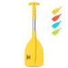 OCEANBROAD Telescoping Emergency Paddle 21''-42''Assembling Required Collapsible Paddles Aluminium Shaft for Kayaking Boating Canoeing River Tubing, Yellow, 1 Paddle view 2