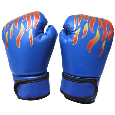 HONMEET 1 Pair Child Boxing Gloves Toddler Thai Kickboxing Gloves Boys and Girls Blue