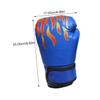 HONMEET 1 Pair Child Boxing Gloves Toddler Thai Kickboxing Gloves Boys and Girls Blue view 4