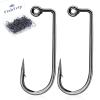 FishTrip 90-Degree Jig Hooks Fishing - 50pcs Aberdeen Long Shank Hook Jig Maker for Freshwater Saltwater Fly Tying 3/0 view 1